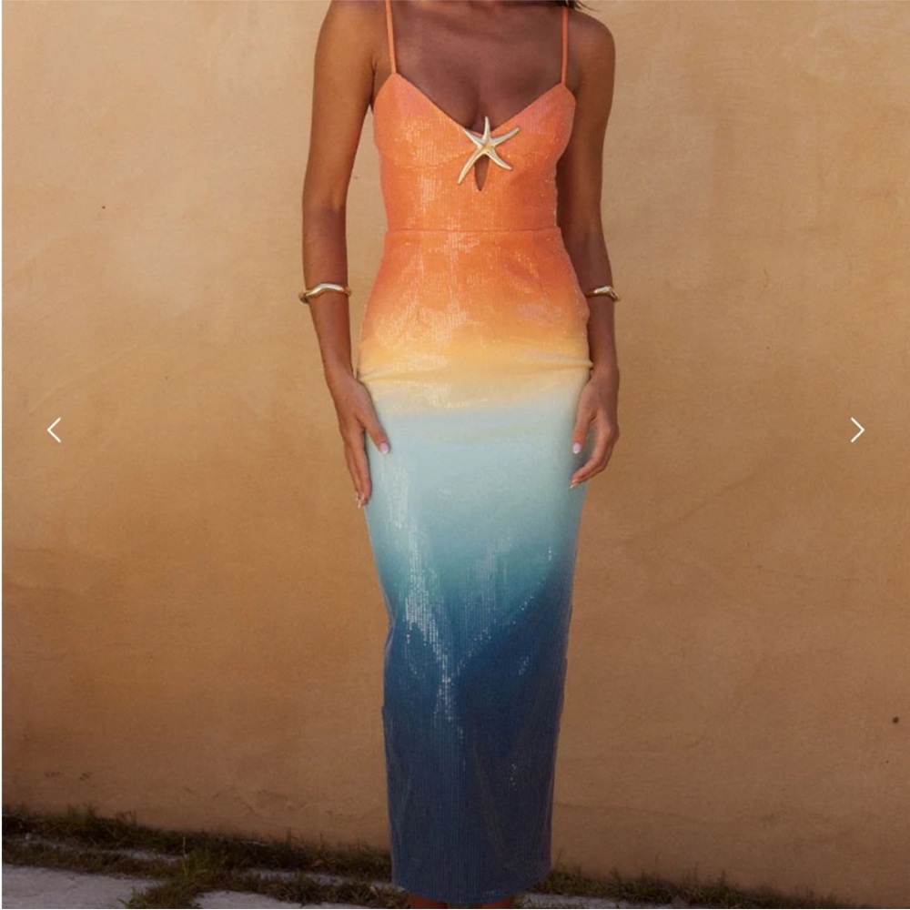 Benito ombré sequin dress Runaway the label